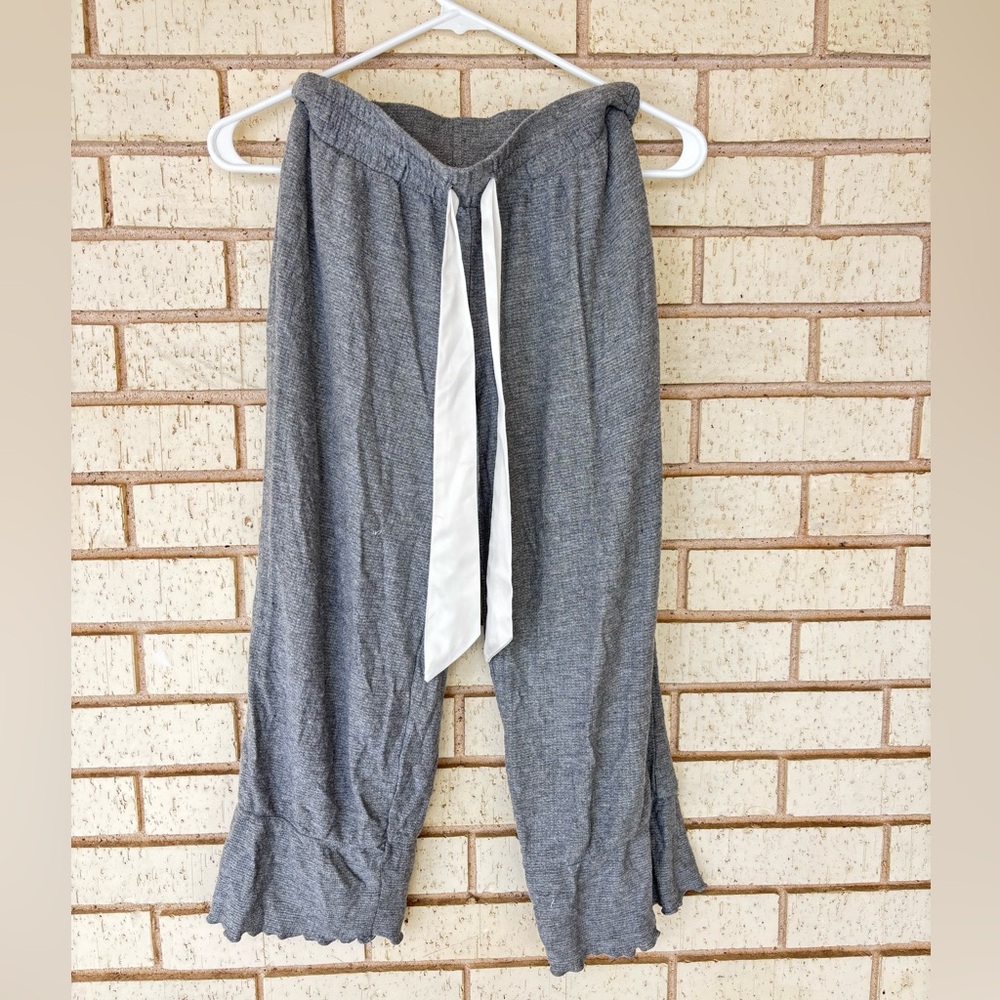Gillian & O’Malley grey sleepwear with silk drawstring
